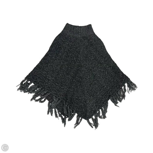 Poncho By Time And Tru In Grey, Size: Os
