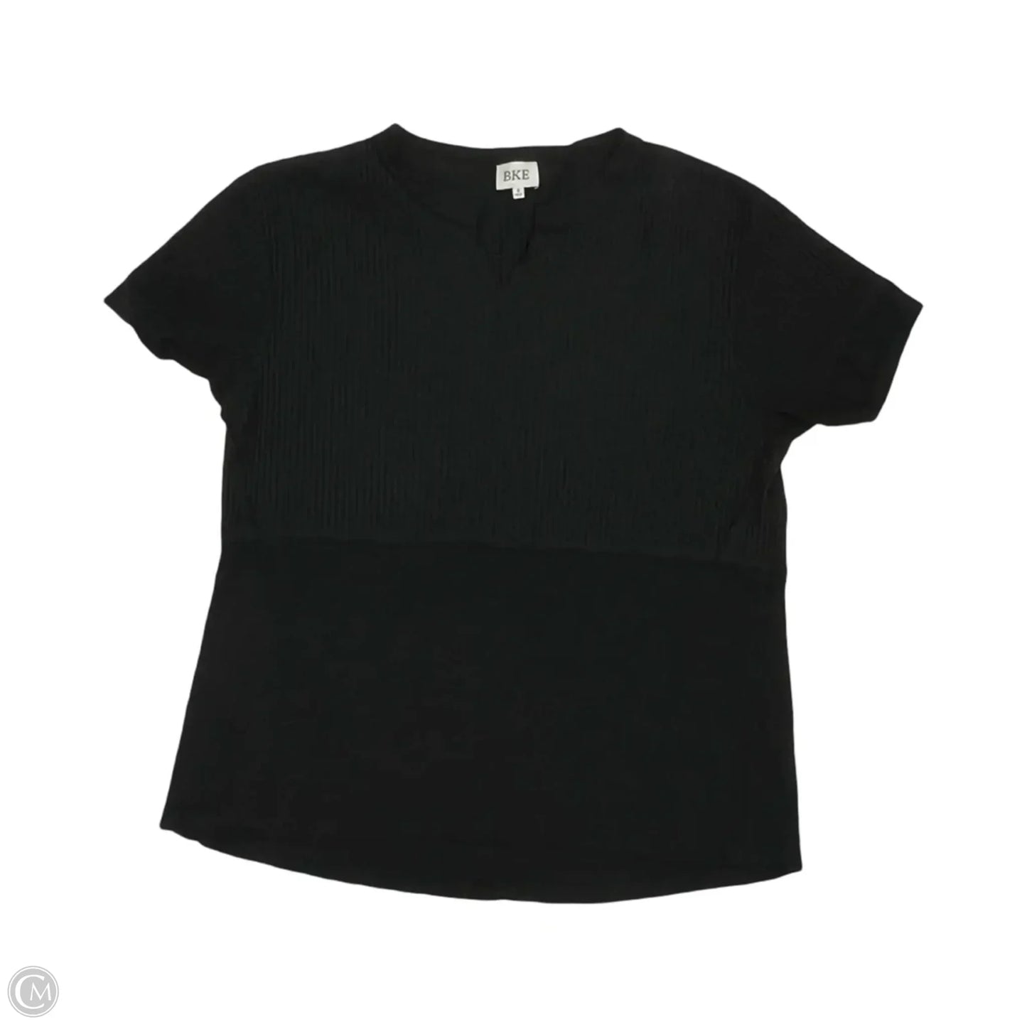Top Short Sleeve By Bke In Black, Size: S