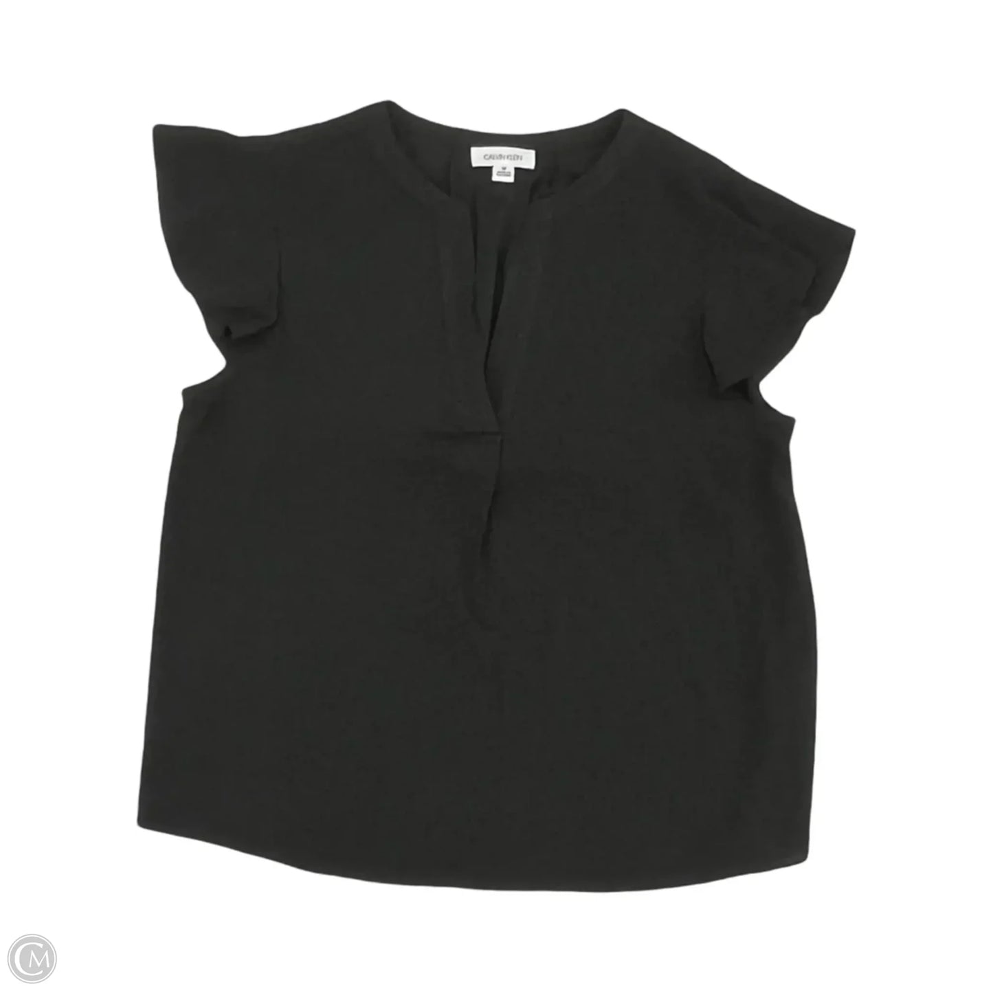 Blouse Sleeveless By Calvin Klein In Black, Size: M