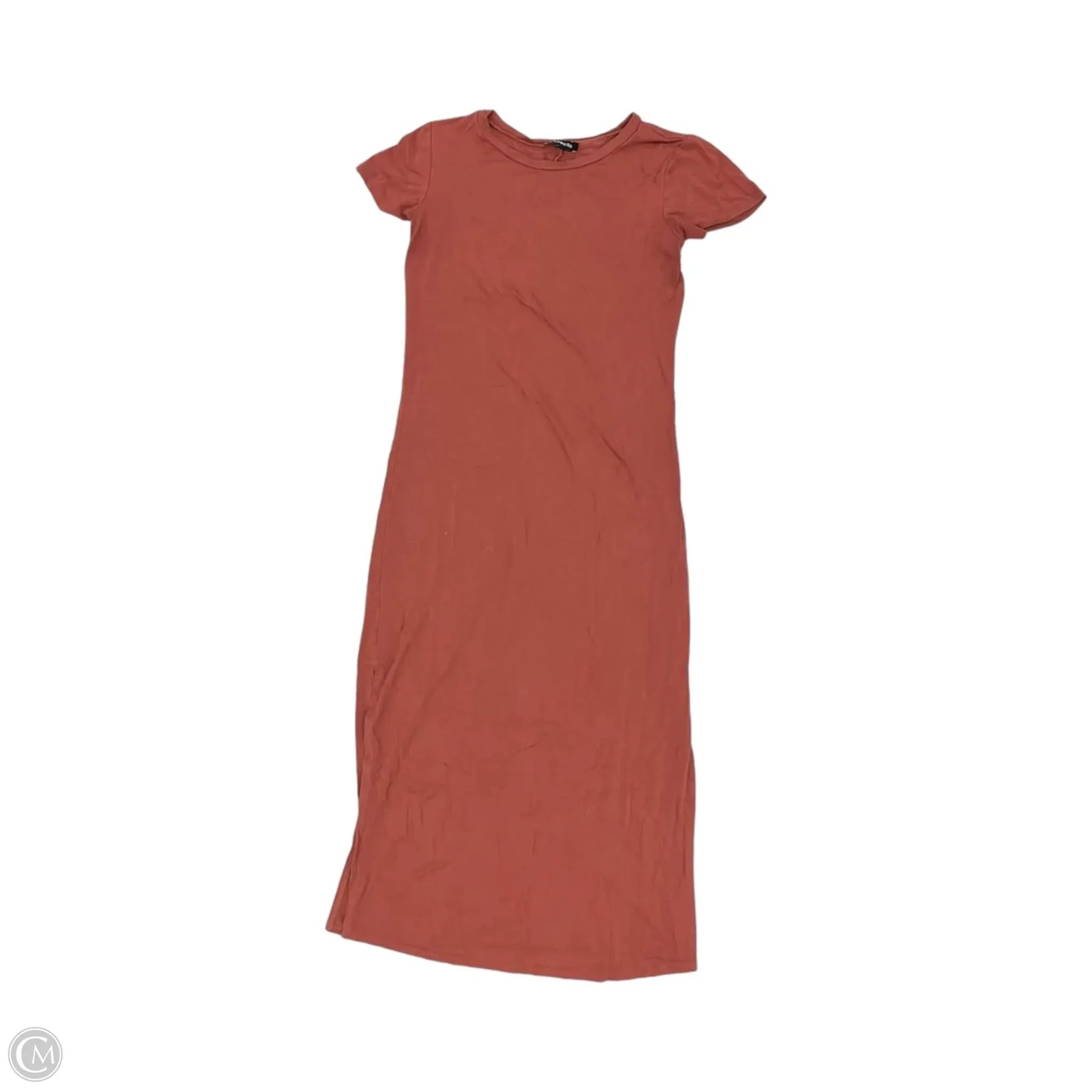 Dress Casual Midi By Express In Orange, Size: Xs