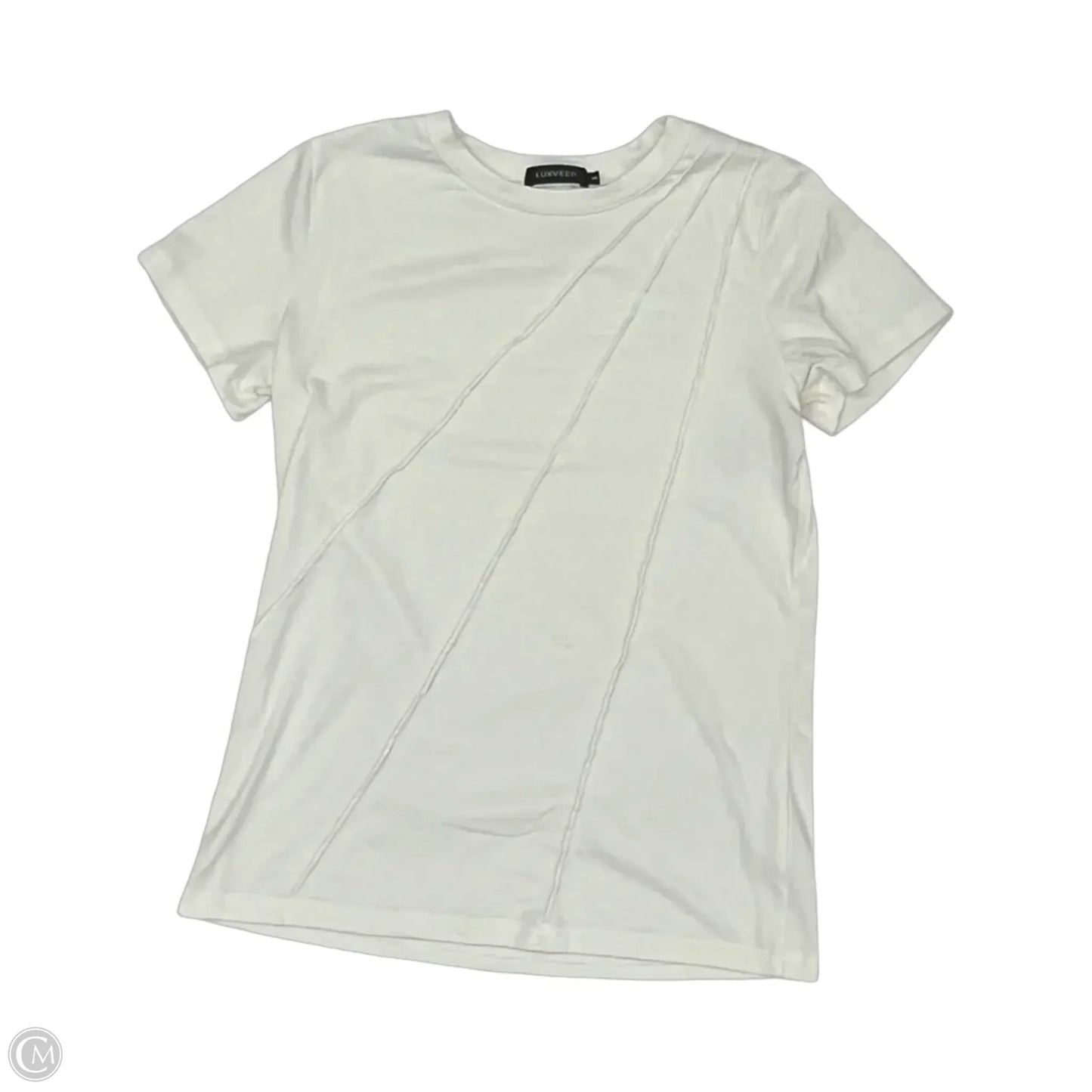 Top Short Sleeve By Clothes Mentor In White, Size: S