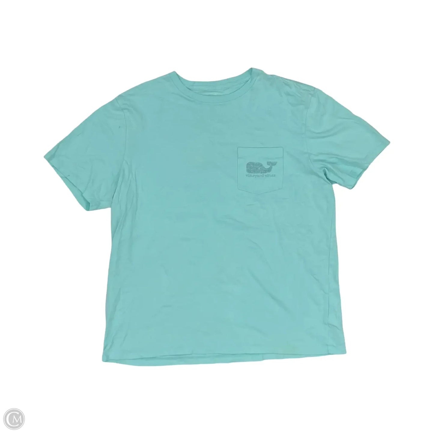 Top Short Sleeve By Vineyard Vines In Blue, Size: L