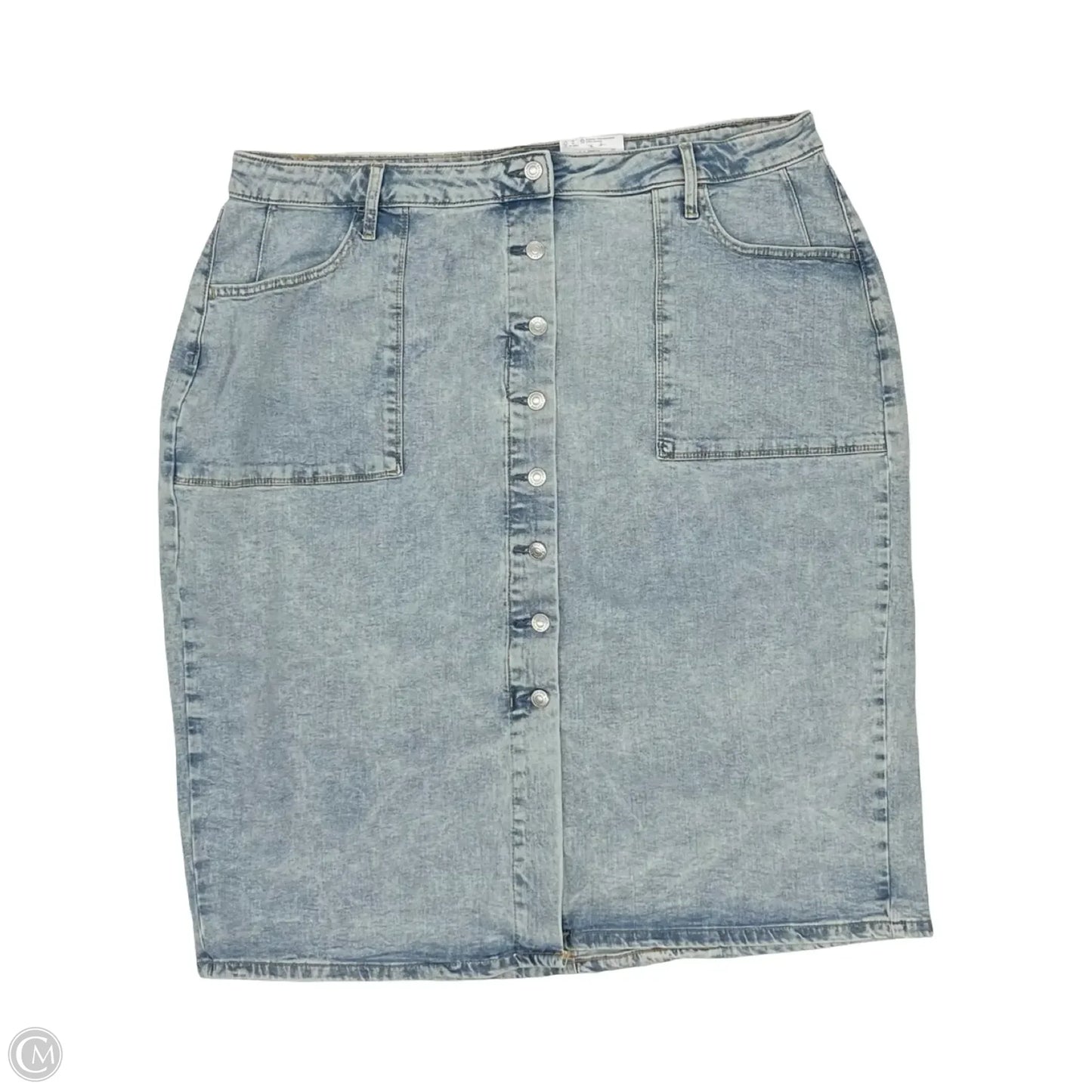 Skirt Midi By Sonoma In Blue Denim, Size: 18