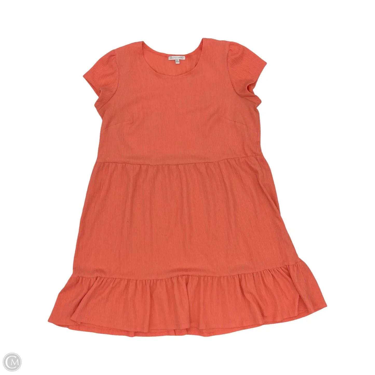 Dress Casual Short By Sandra Darren In Pink, Size: Xl
