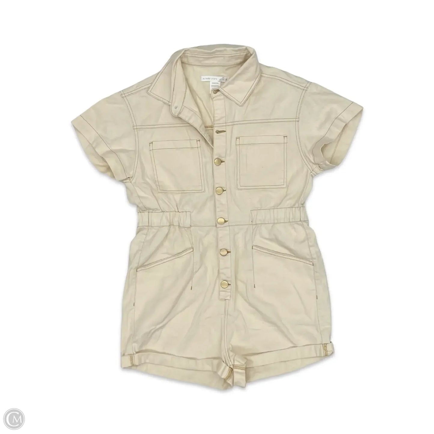 Romper By Altard State In Tan Denim, Size: M
