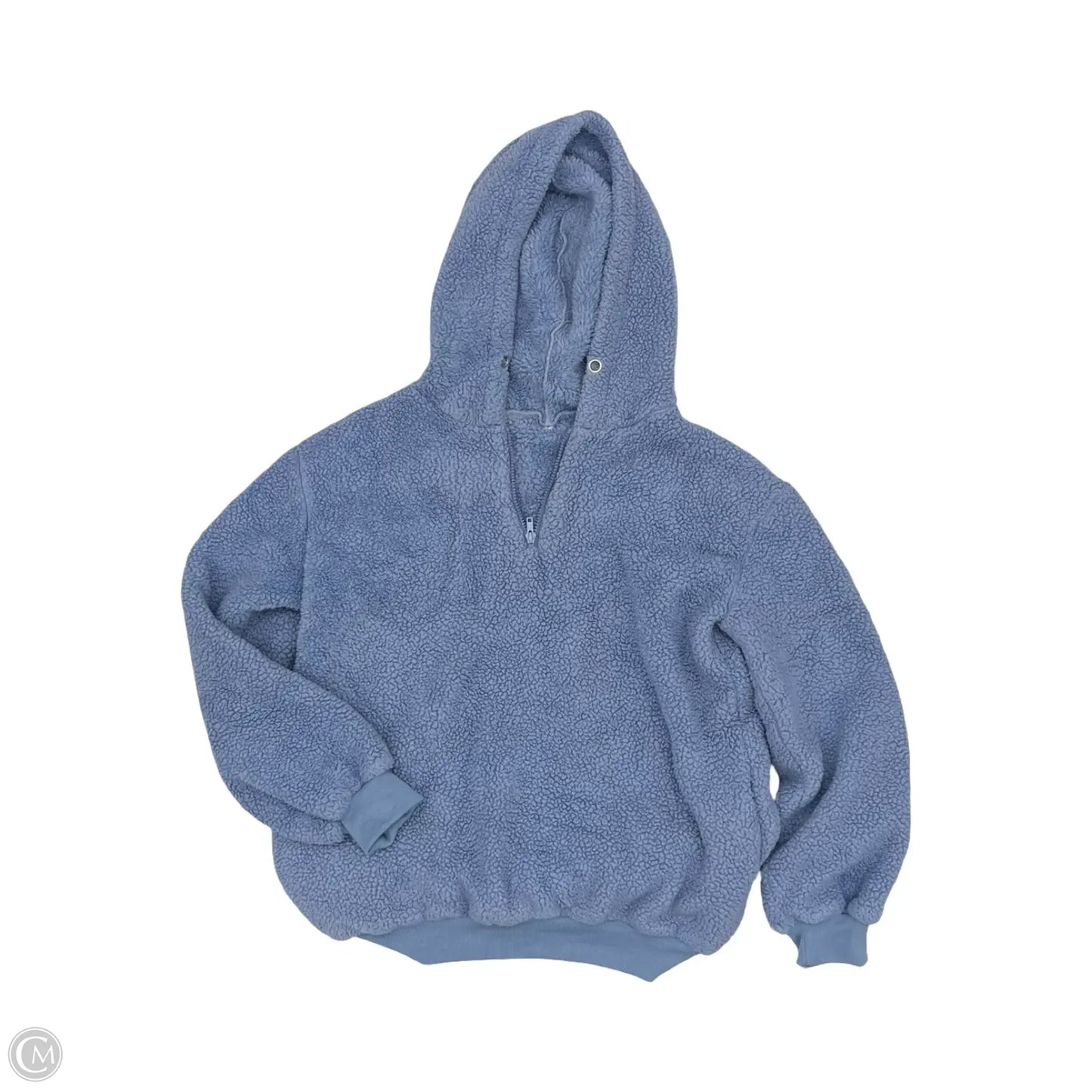 Sweatshirt Hoodie By Clothes Mentor In Blue, Size: L