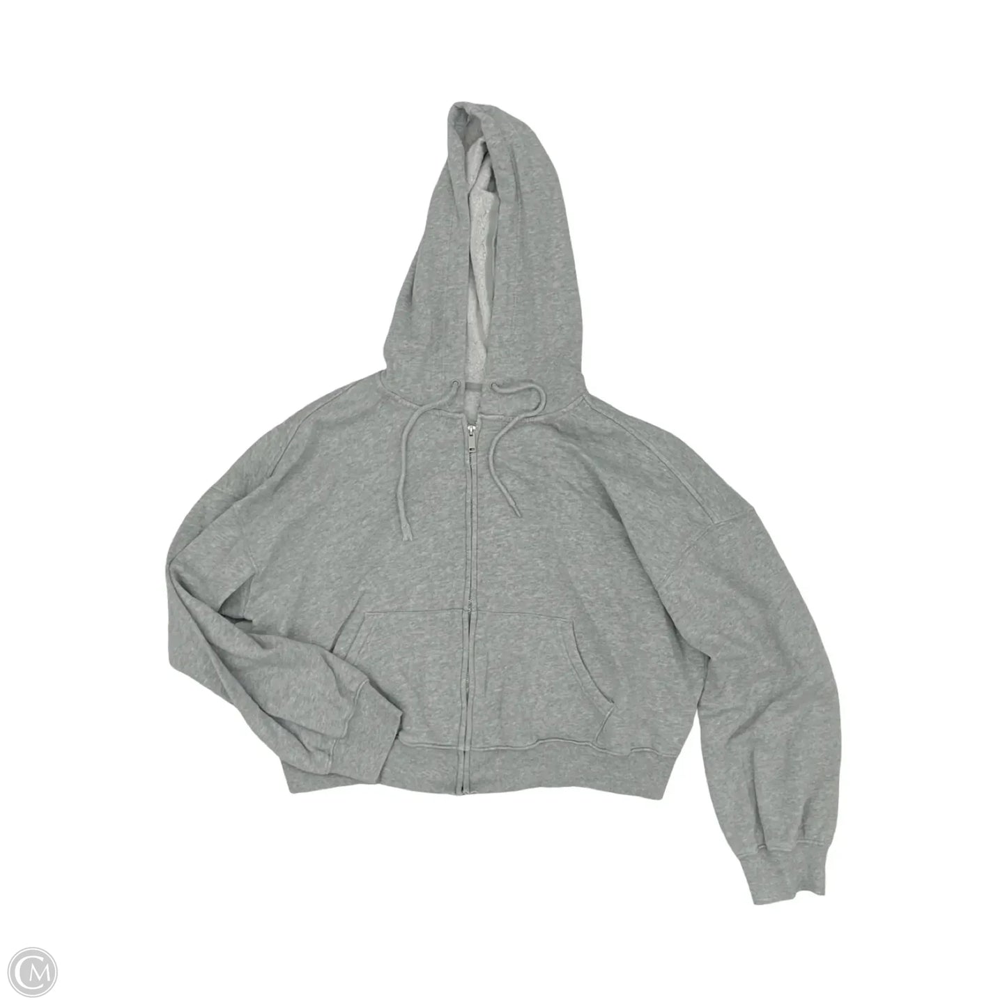 Sweatshirt Hoodie By Old Navy In Grey, Size: L