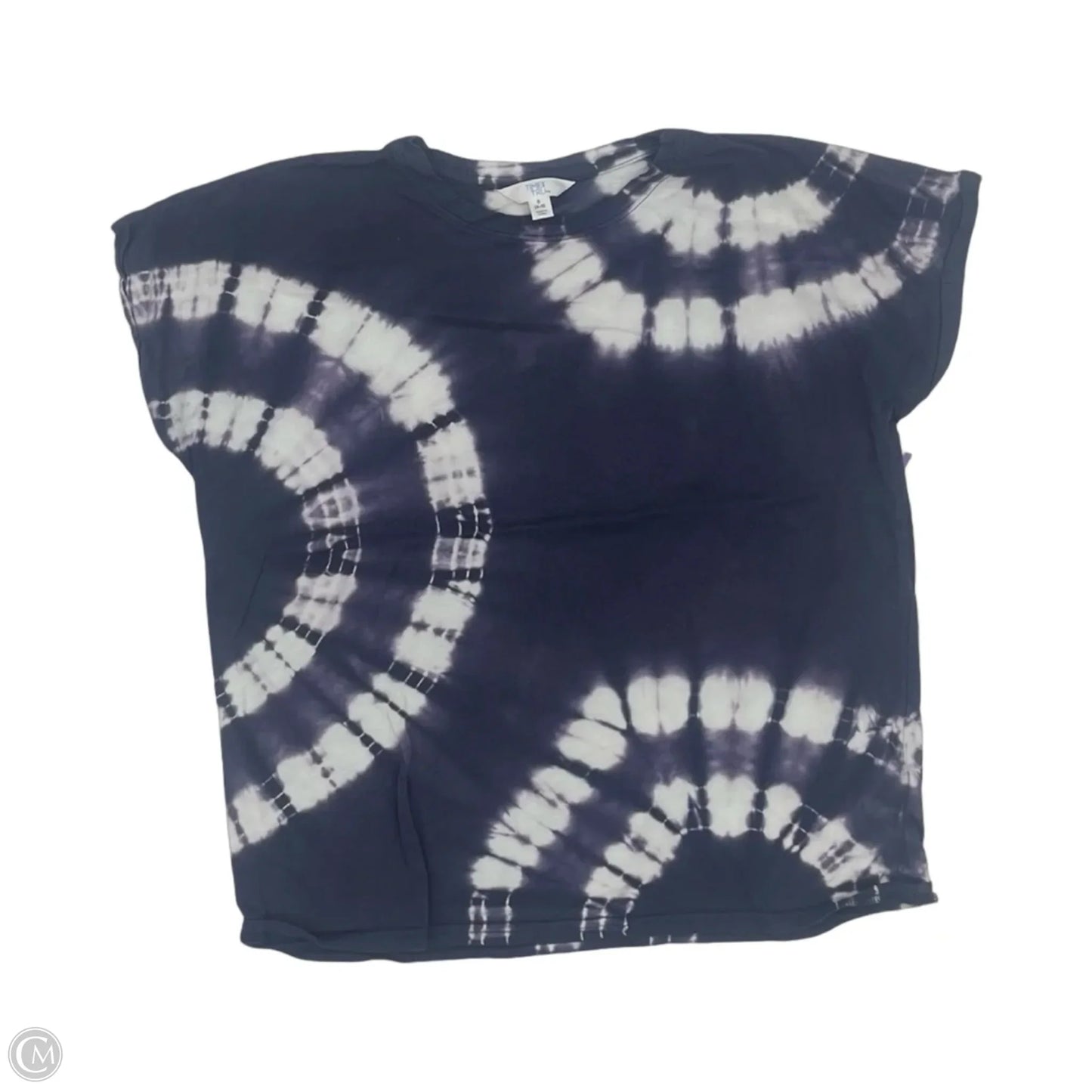 Top Short Sleeve By Time And Tru In Blue, Size: S