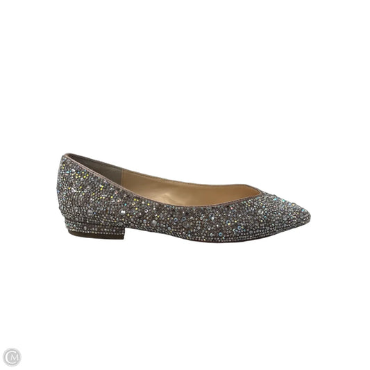 Shoes Flats By Betsey Johnson In Silver, Size: 6