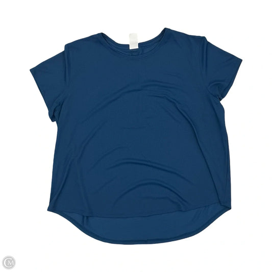 Athletic Top Short Sleeve By Tek Gear In Blue, Size: Xl