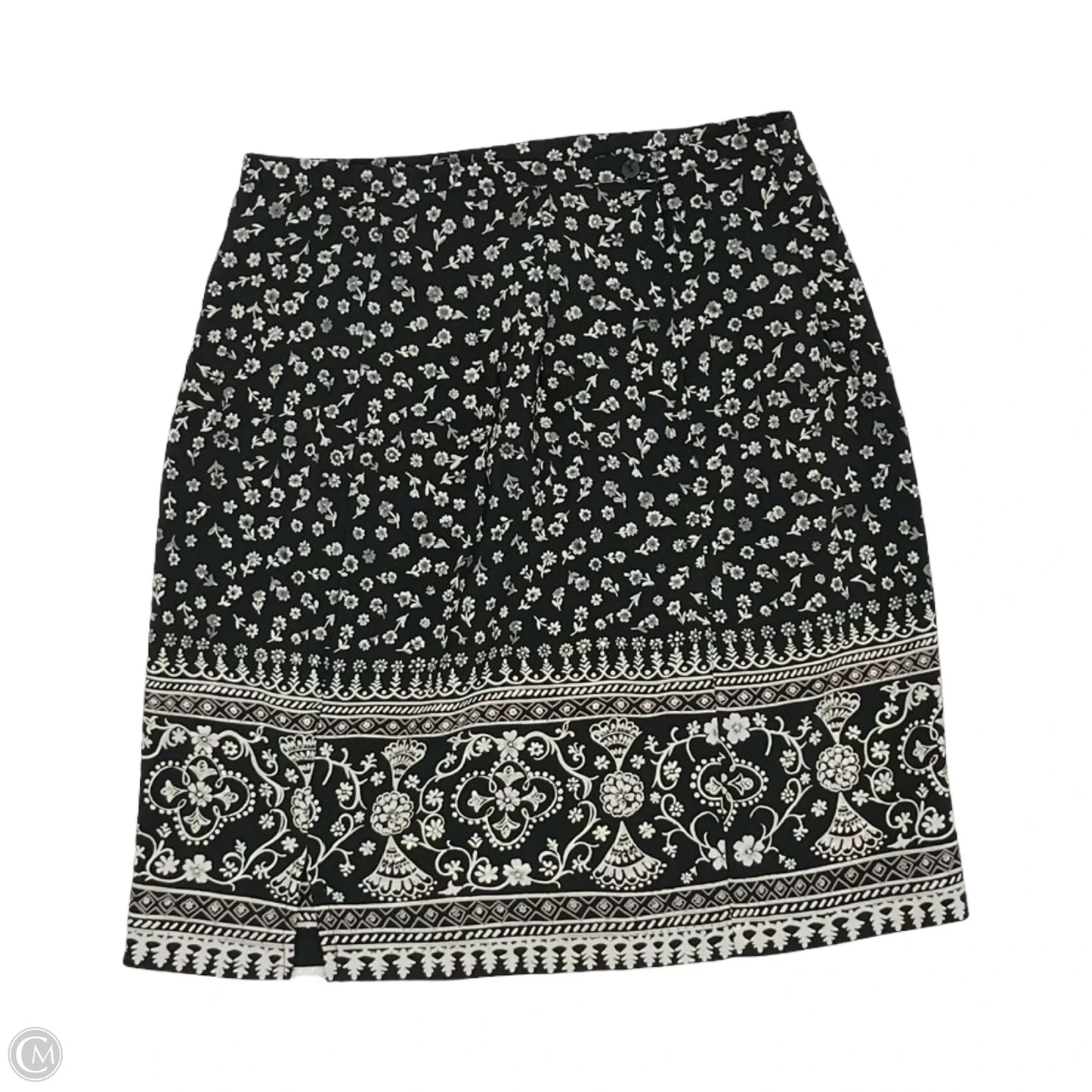 Skirt Mini & Short By Casual Corner In Black & White, Size: 8
