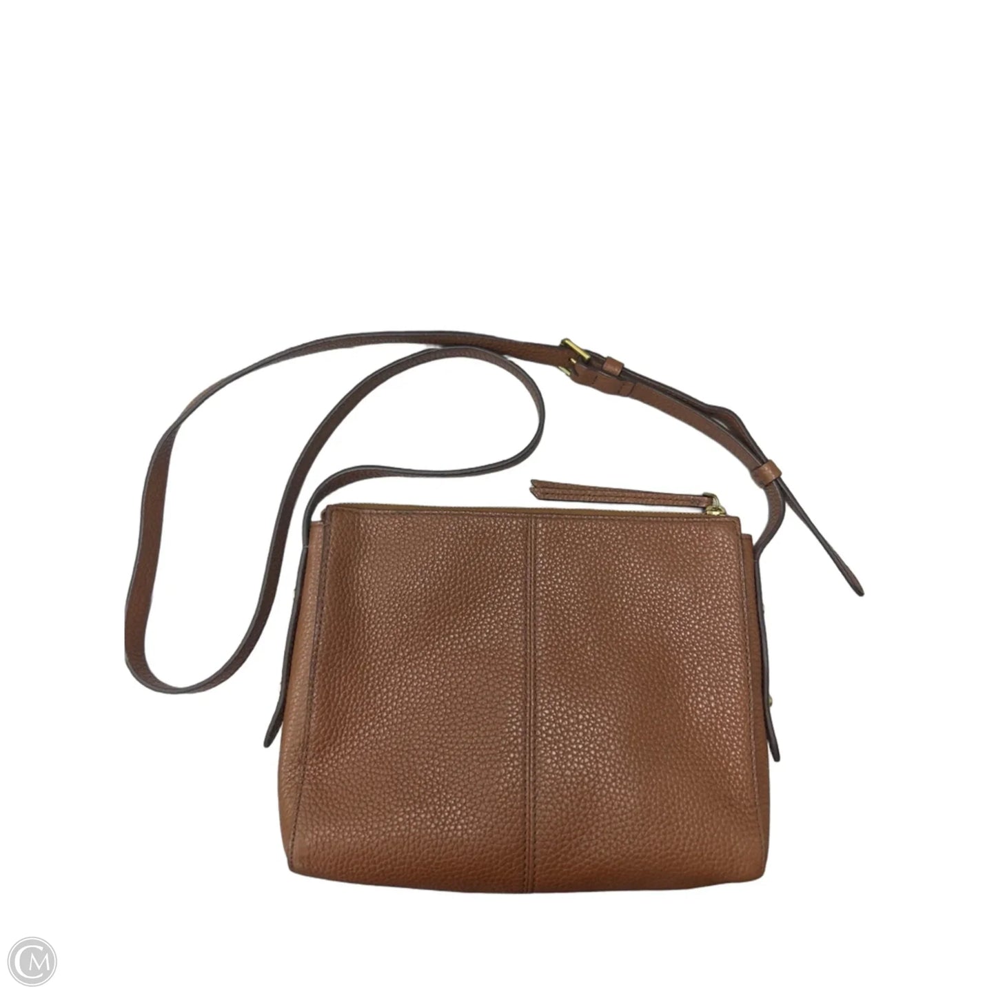 Crossbody Leather By Fossil, Size: Small