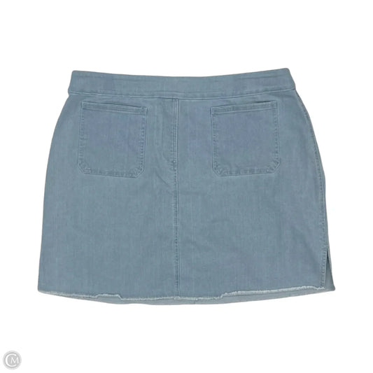 Skirt Mini & Short By Ruby Rd In Blue Denim, Size: 16