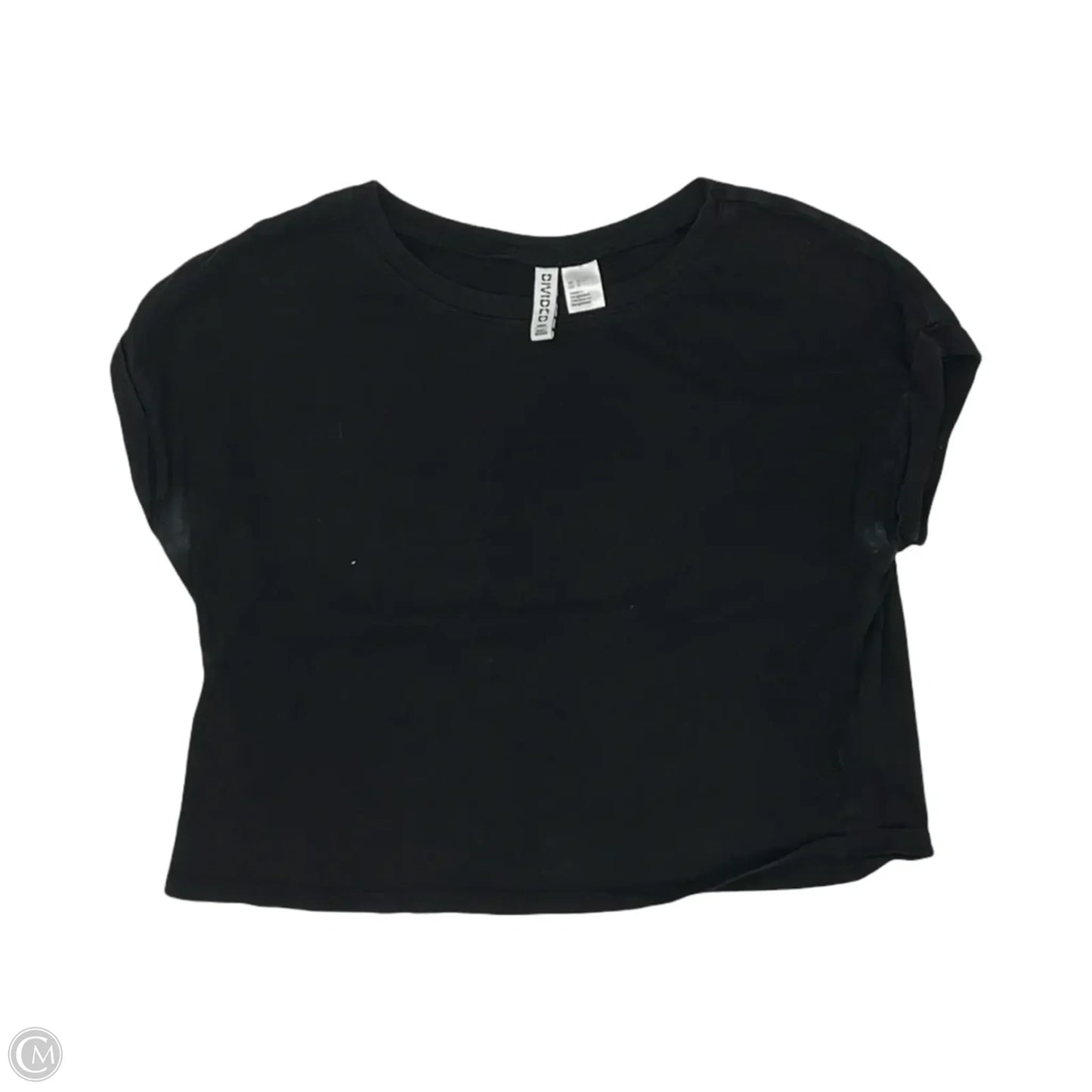 Top Short Sleeve Basic By Divided In Black, Size: S