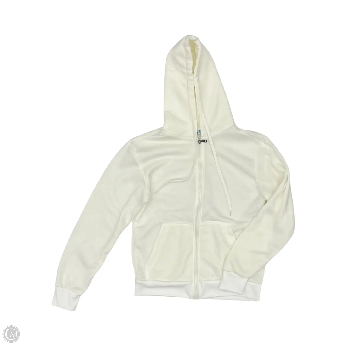 Sweatshirt Hoodie By Clothes Mentor In Cream, Size: S