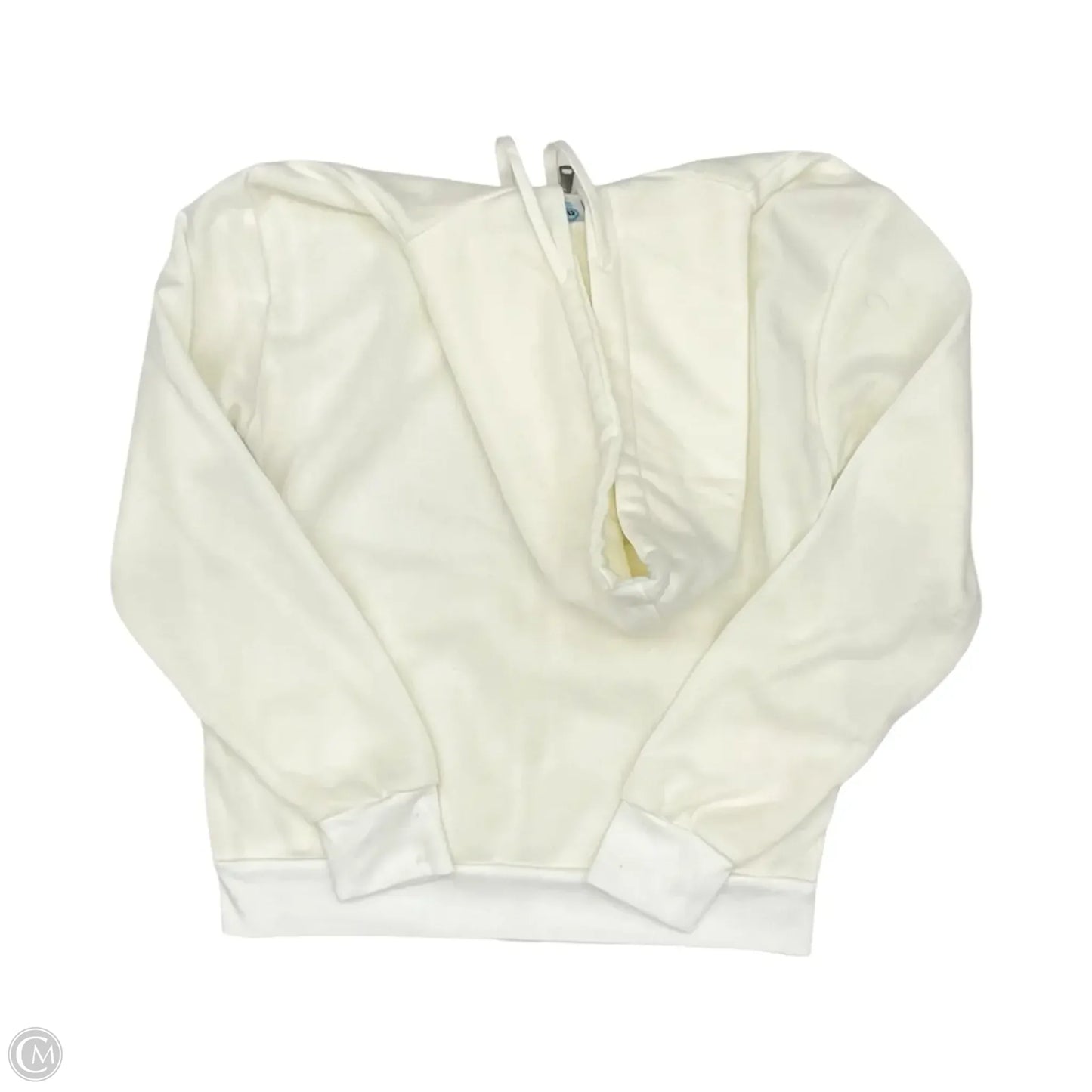 Sweatshirt Hoodie By Clothes Mentor In Cream, Size: S