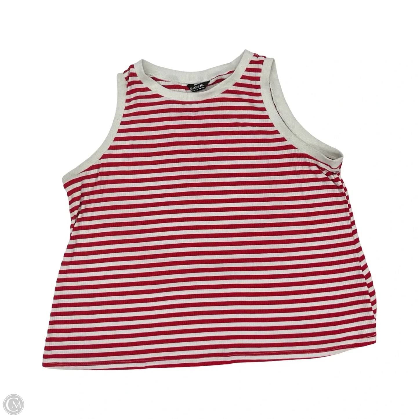 Tank Top By Bloomchic In Red & White, Size: 3x