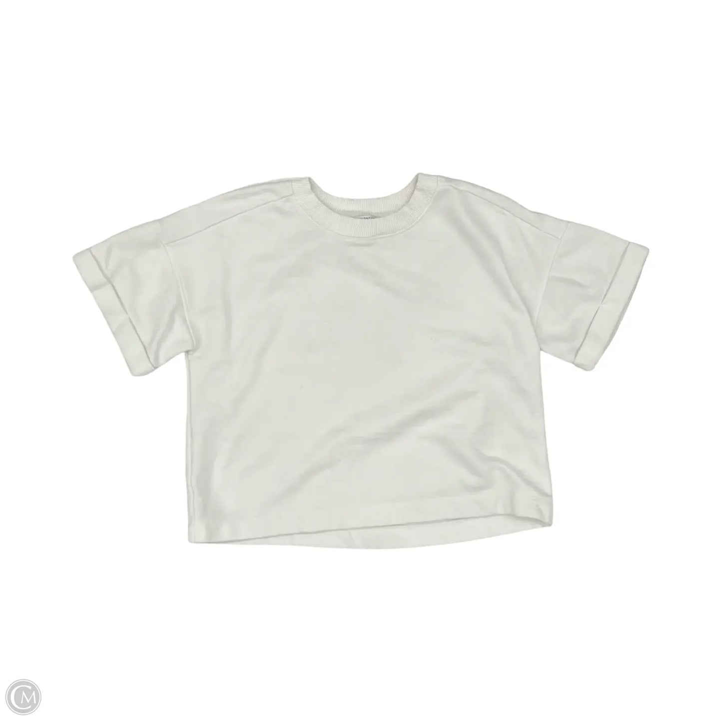Top Short Sleeve By Ann Taylor In White, Size: S