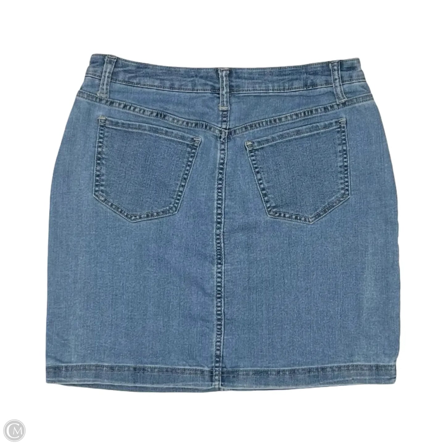 Skirt Mini & Short By Lee In Blue Denim, Size: 8