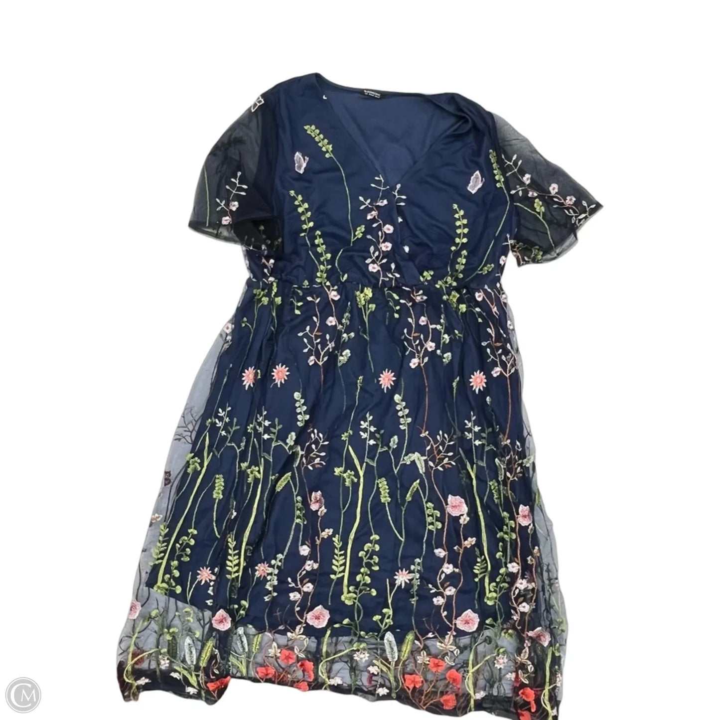 Dress Party Long By Bloomchic In Floral Print, Size: 22
