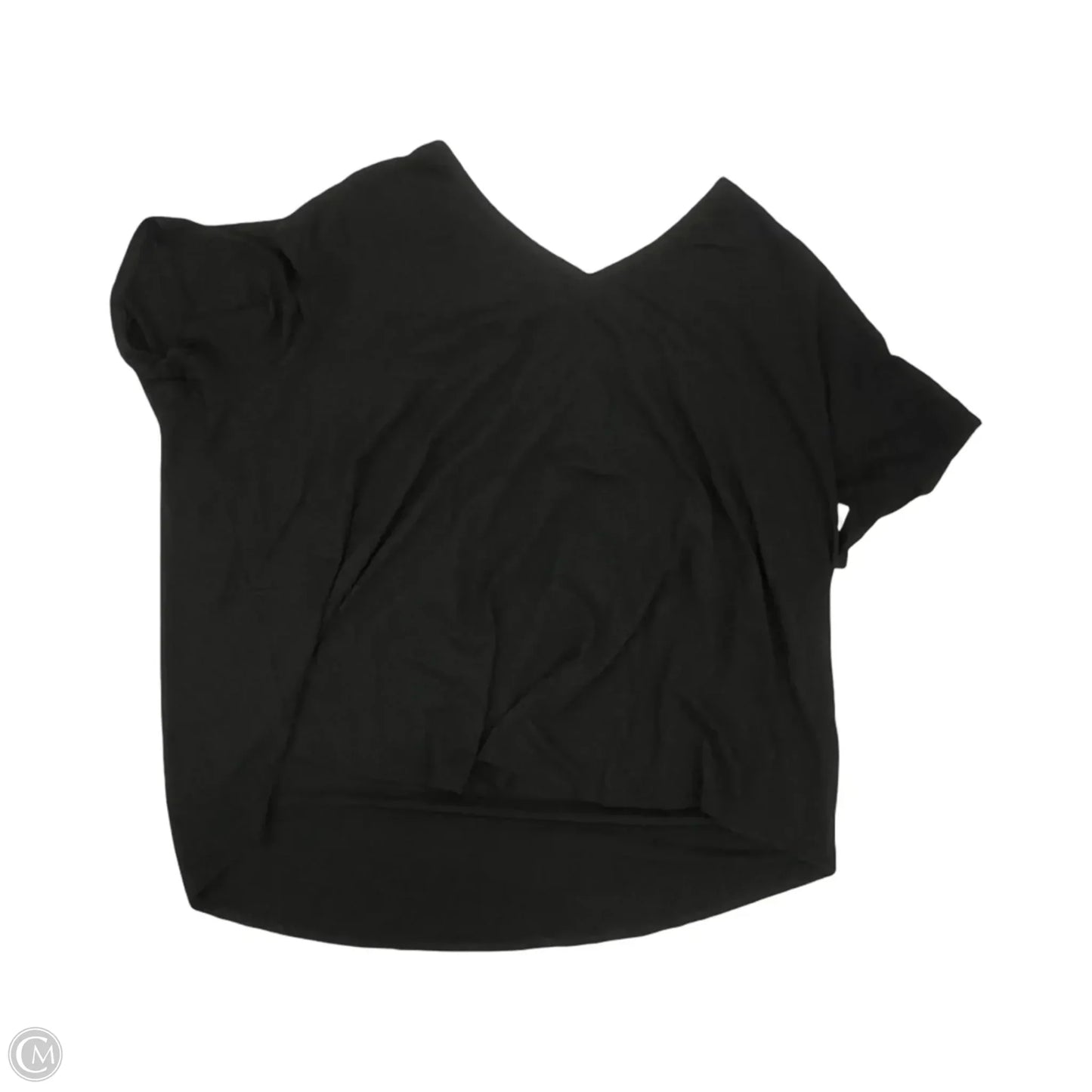 Top Short Sleeve By Terra & Sky In Black, Size: 4x