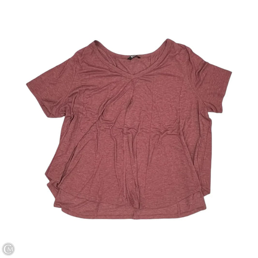 Top Short Sleeve By Bloomchic In Red, Size: 3x