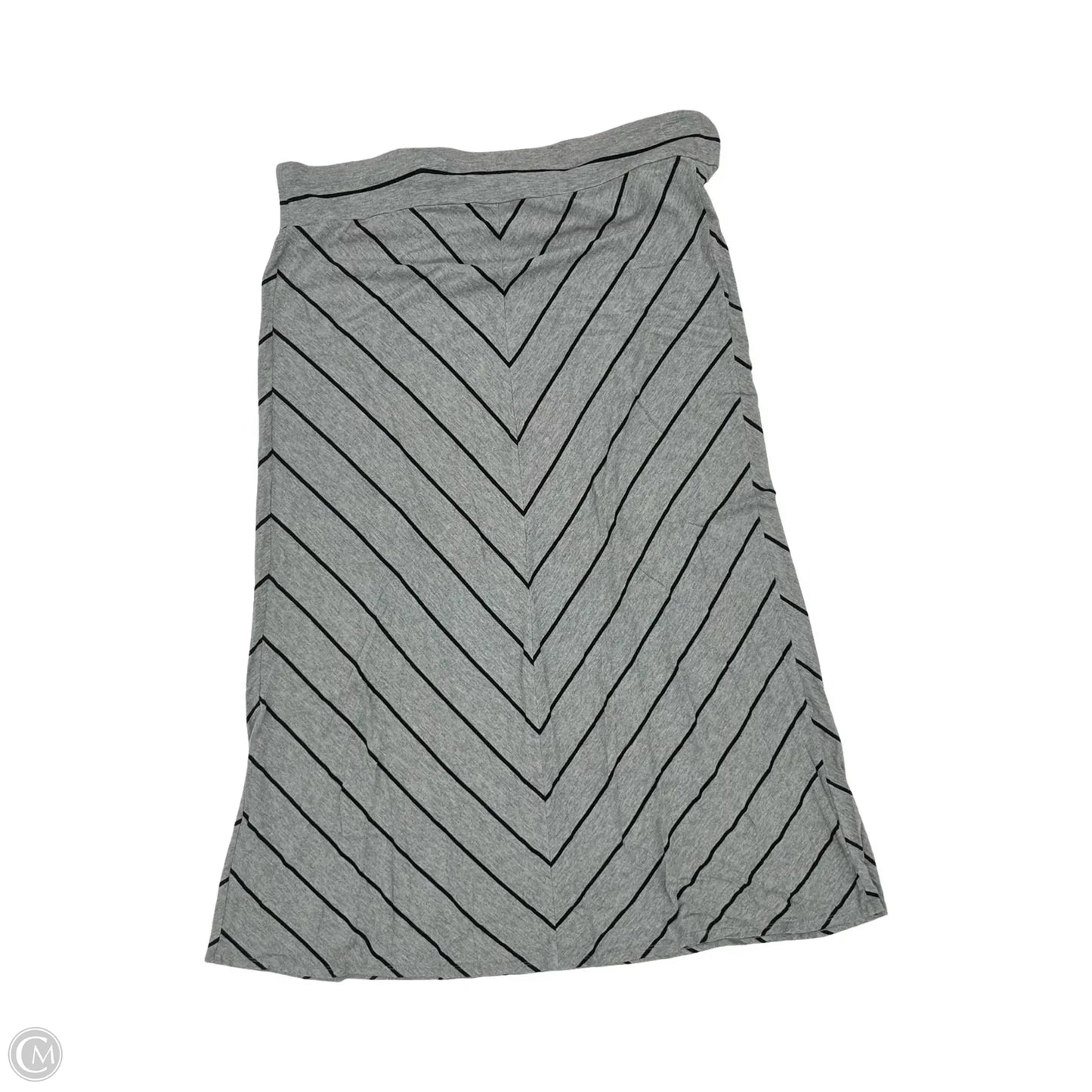 Skirt Maxi By Ava & Viv In Grey, Size: 2x