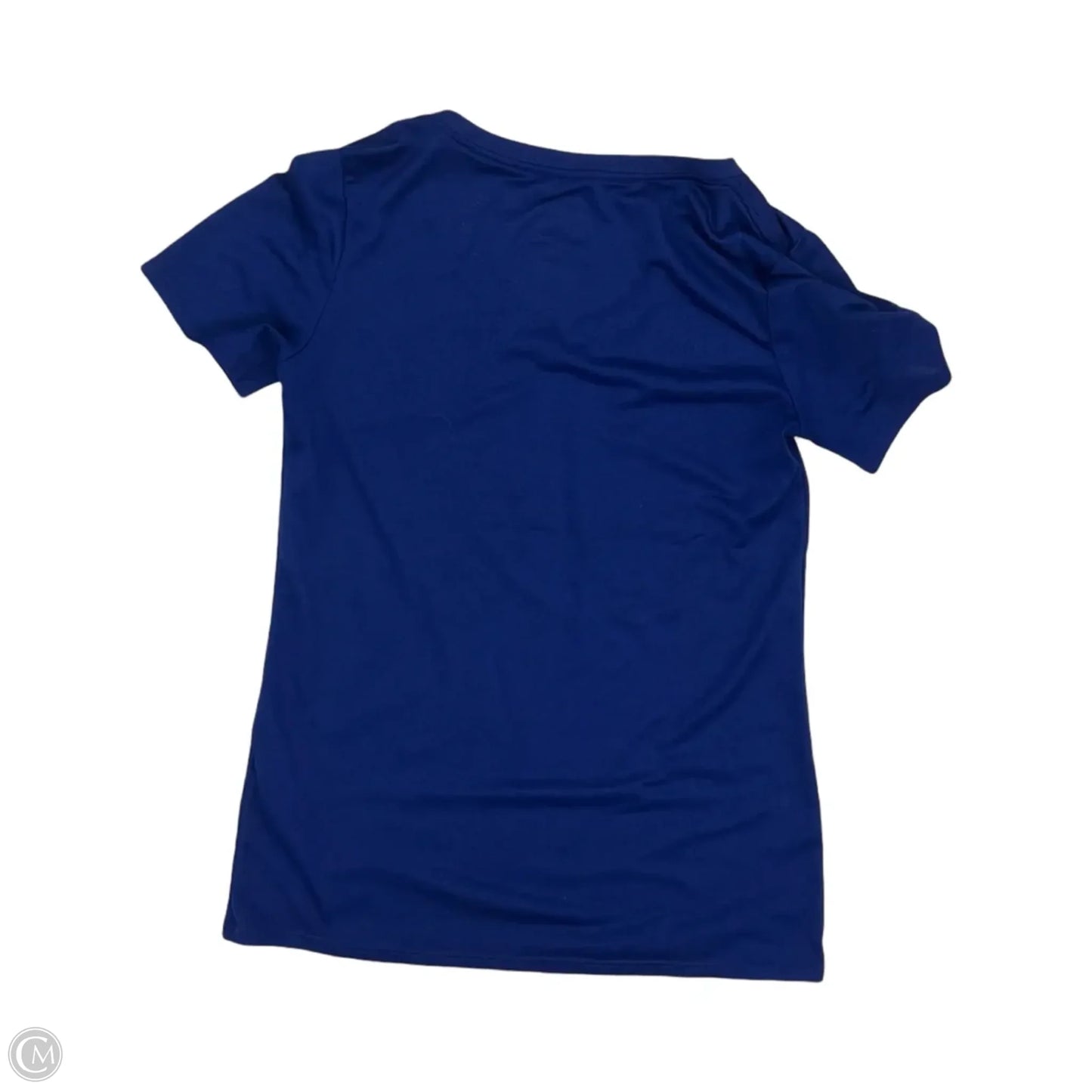 Athletic Top Short Sleeve By Nike In Blue, Size: S