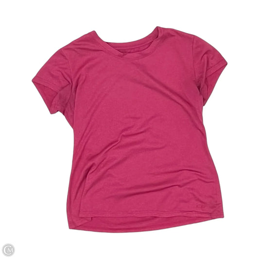 Athletic Top Short Sleeve By Champion In Pink, Size: M