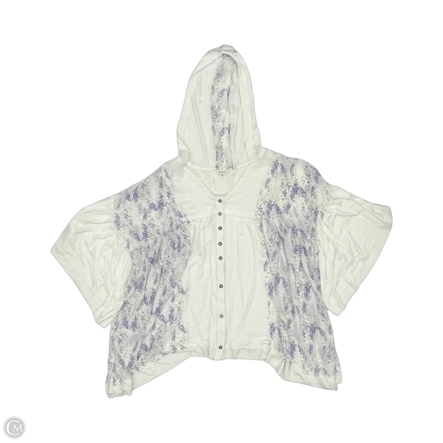Blouse Short Sleeve By Pol In White, Size: M