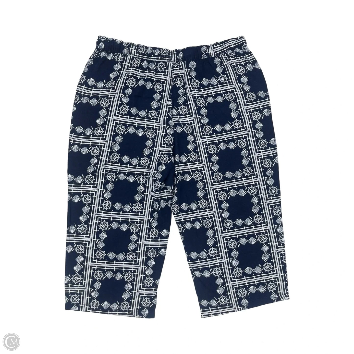 Pants Linen By Sonoma In Blue & White, Size: 3x