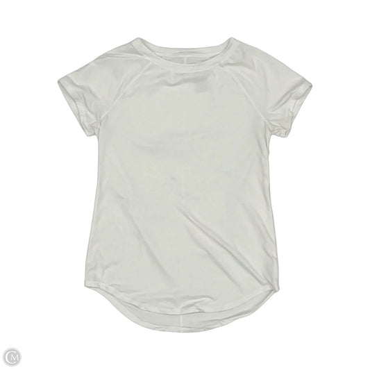 Athletic Top Short Sleeve By All In Motion In White, Size: Xs