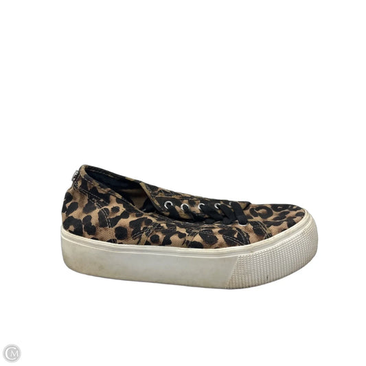 Shoes Sneakers Platform By Steve Madden In Leopard Print, Size: 8.5