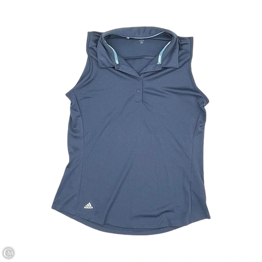 Athletic Tank Top By Adidas In Blue, Size: M