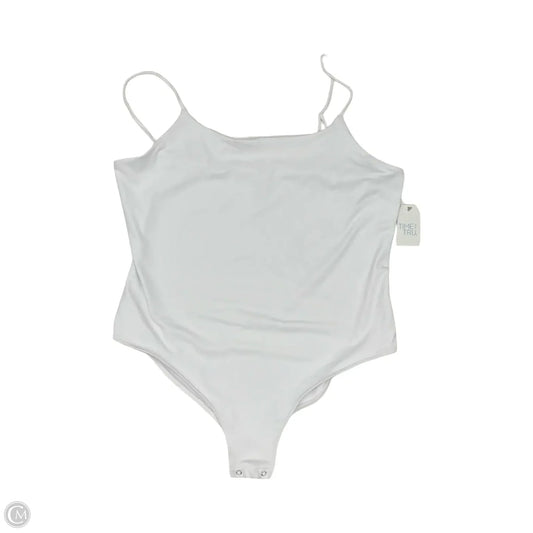 Bodysuit By Time And Tru In White, Size: 3x