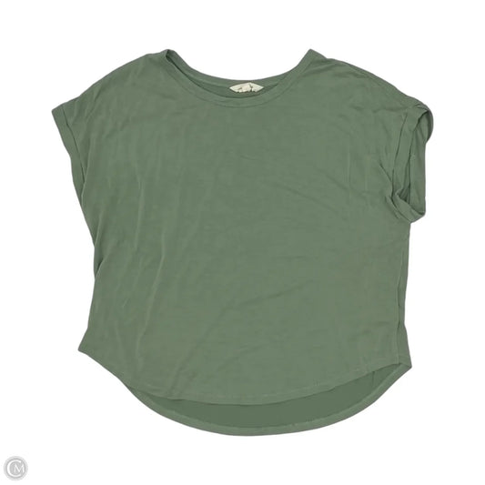 Top Short Sleeve By Lucky Brand In Green, Size: L