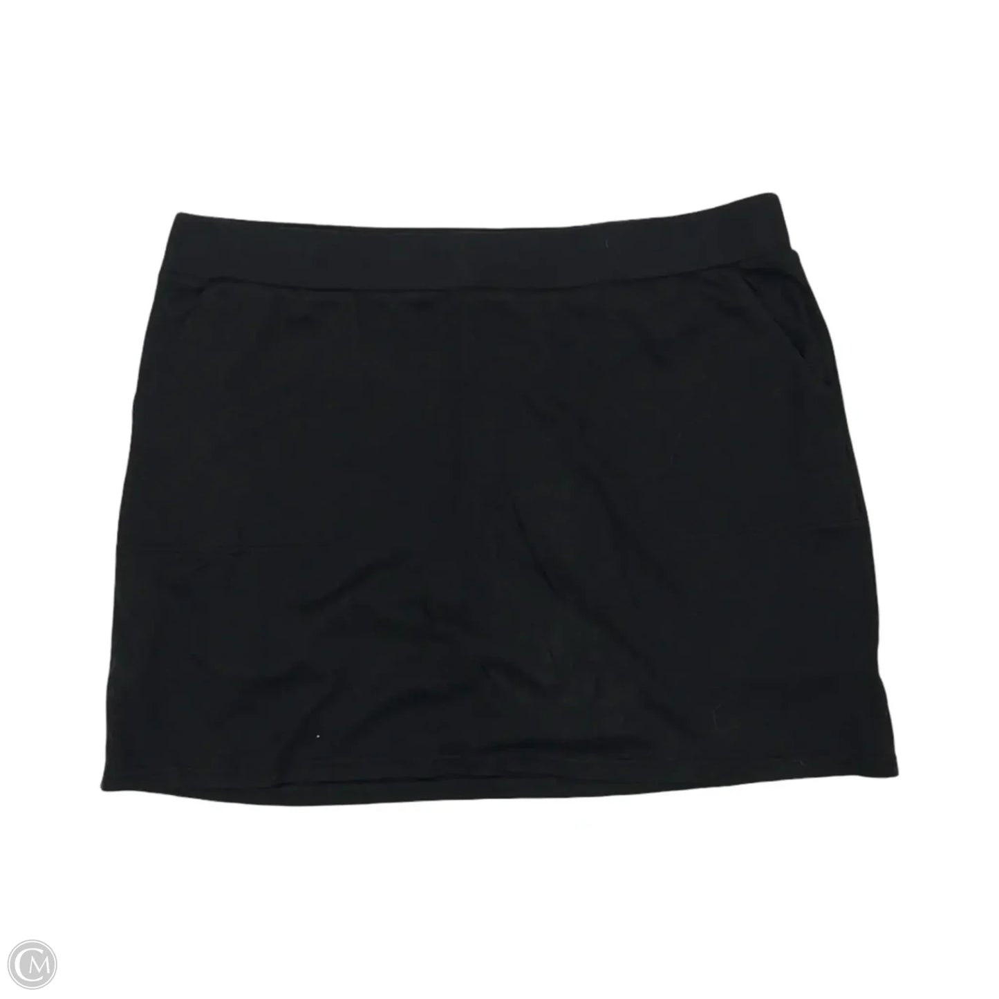 Skort By Croft And Barrow In Black, Size: Xxl