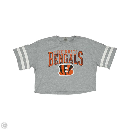 Athletic Top Short Sleeve By Clothes Mentor In Grey, Size: L