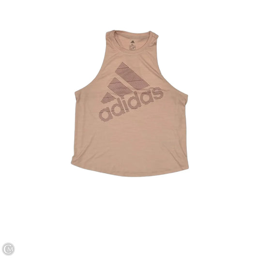 Athletic Tank Top By Adidas In Peach, Size: Xl