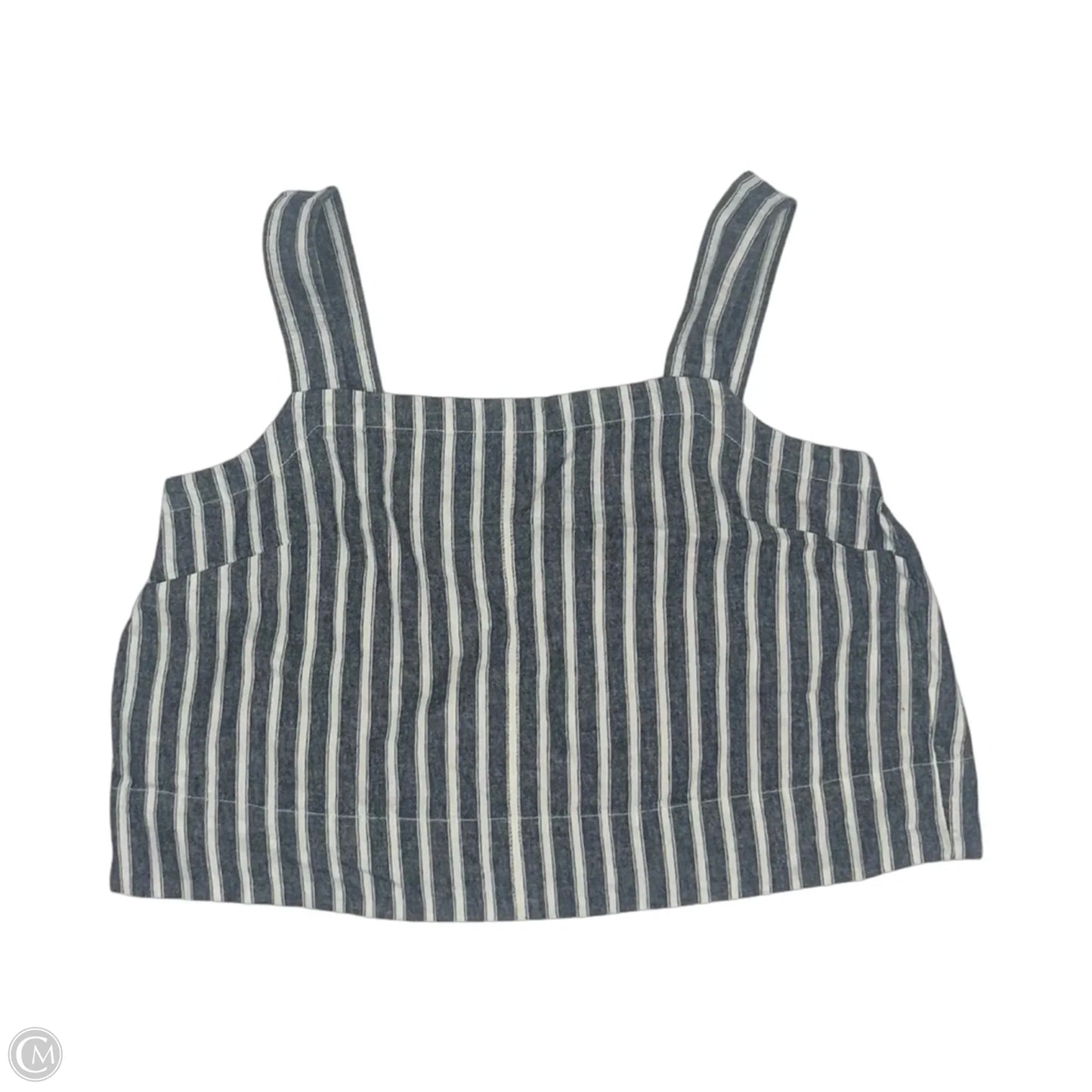 Tank Top By Madewell In Blue & White, Size: Xl