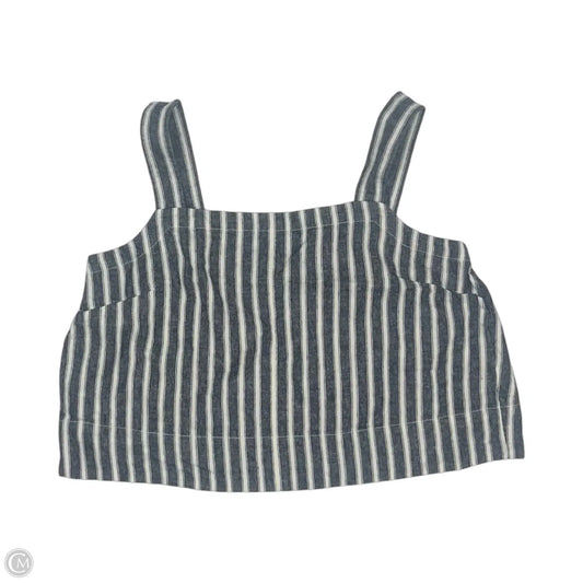 Tank Top By Madewell In Blue & White, Size: Xl