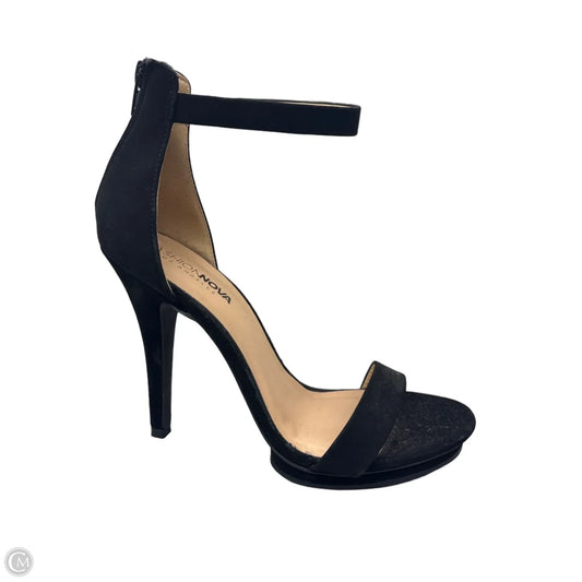 Sandals Heels Stiletto By Fashion Nova In Black, Size: 9