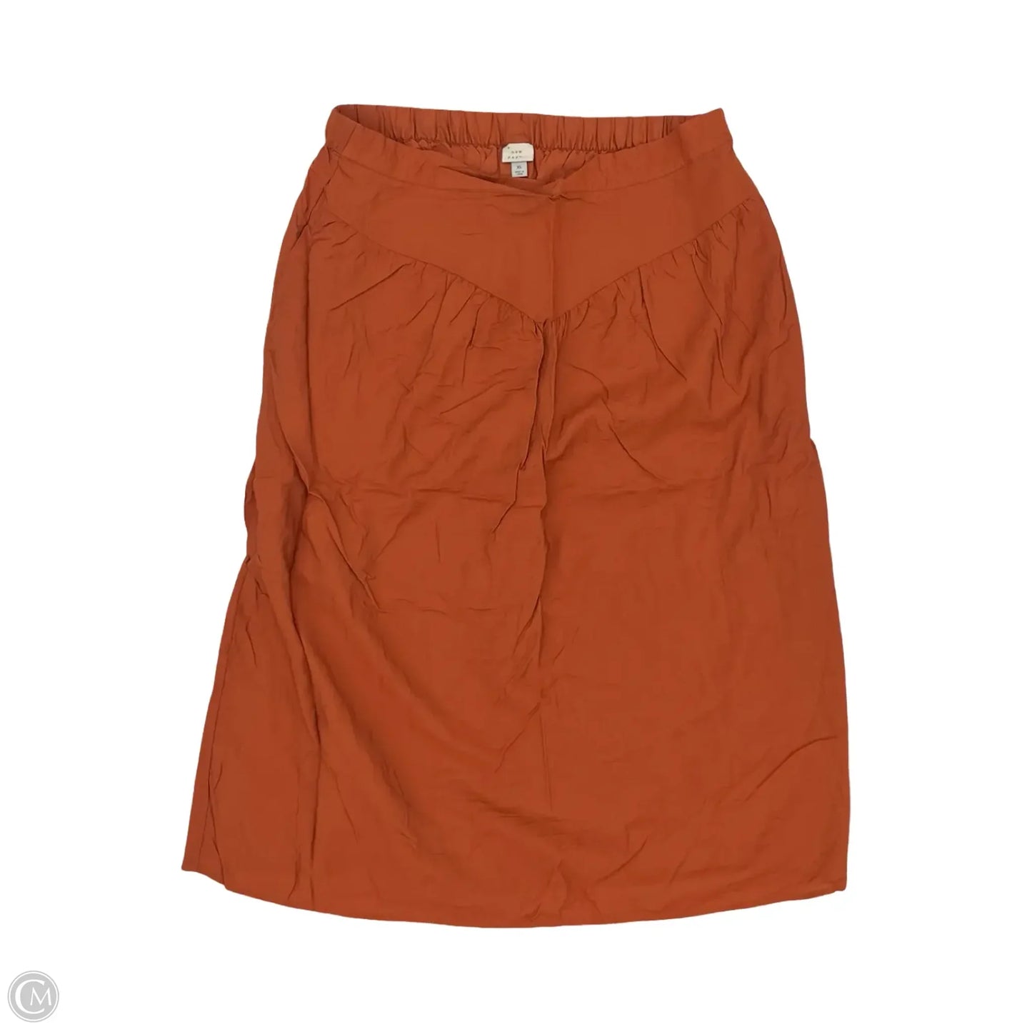 Skirt Midi By A New Day In Orange, Size: Xl