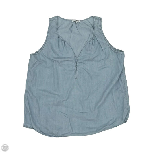 Top Sleeveless By Sonoma In Blue Denim, Size: Xl