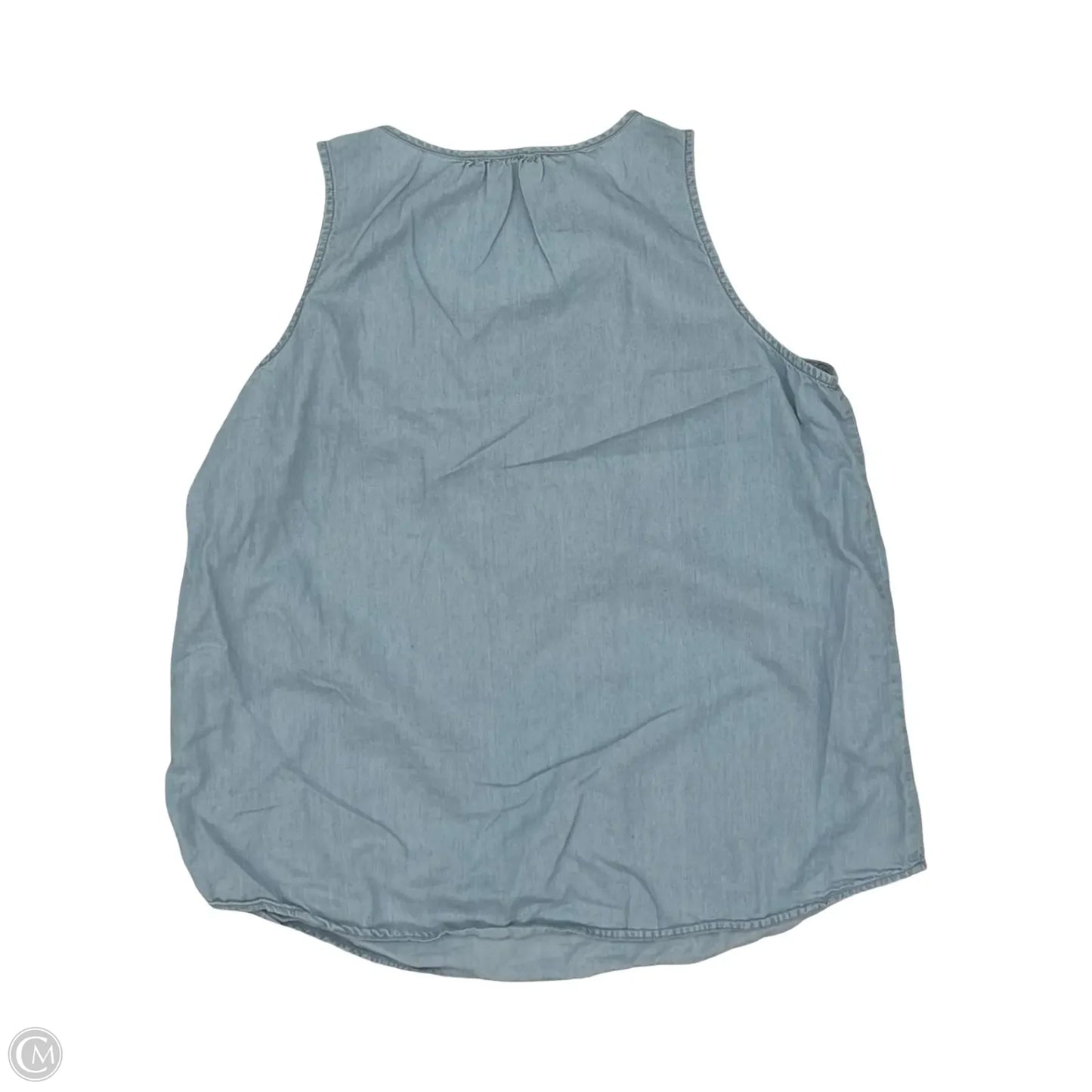 Top Sleeveless By Sonoma In Blue Denim, Size: Xl