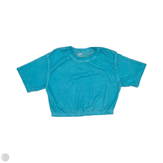 Athletic Top Short Sleeve By Joy Lab In Blue, Size: S