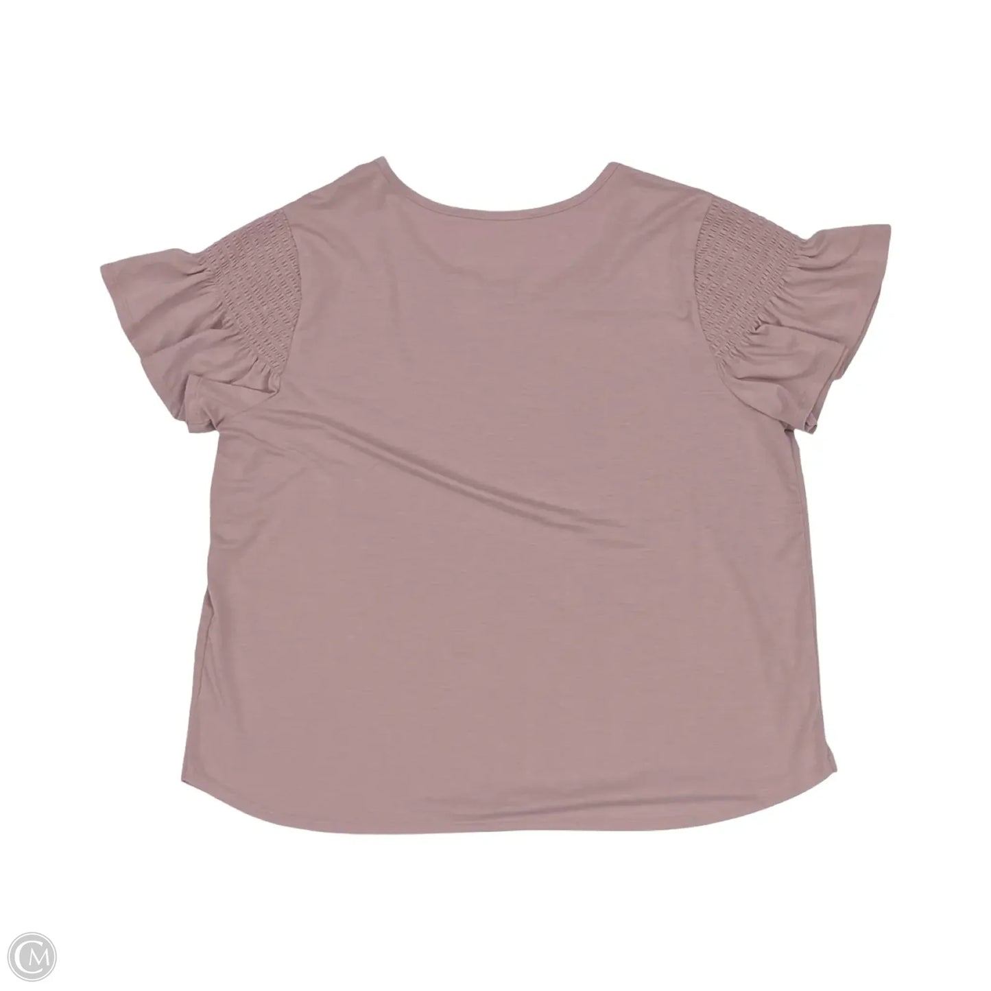 Top Short Sleeve By Nine West In Purple, Size: Xxl
