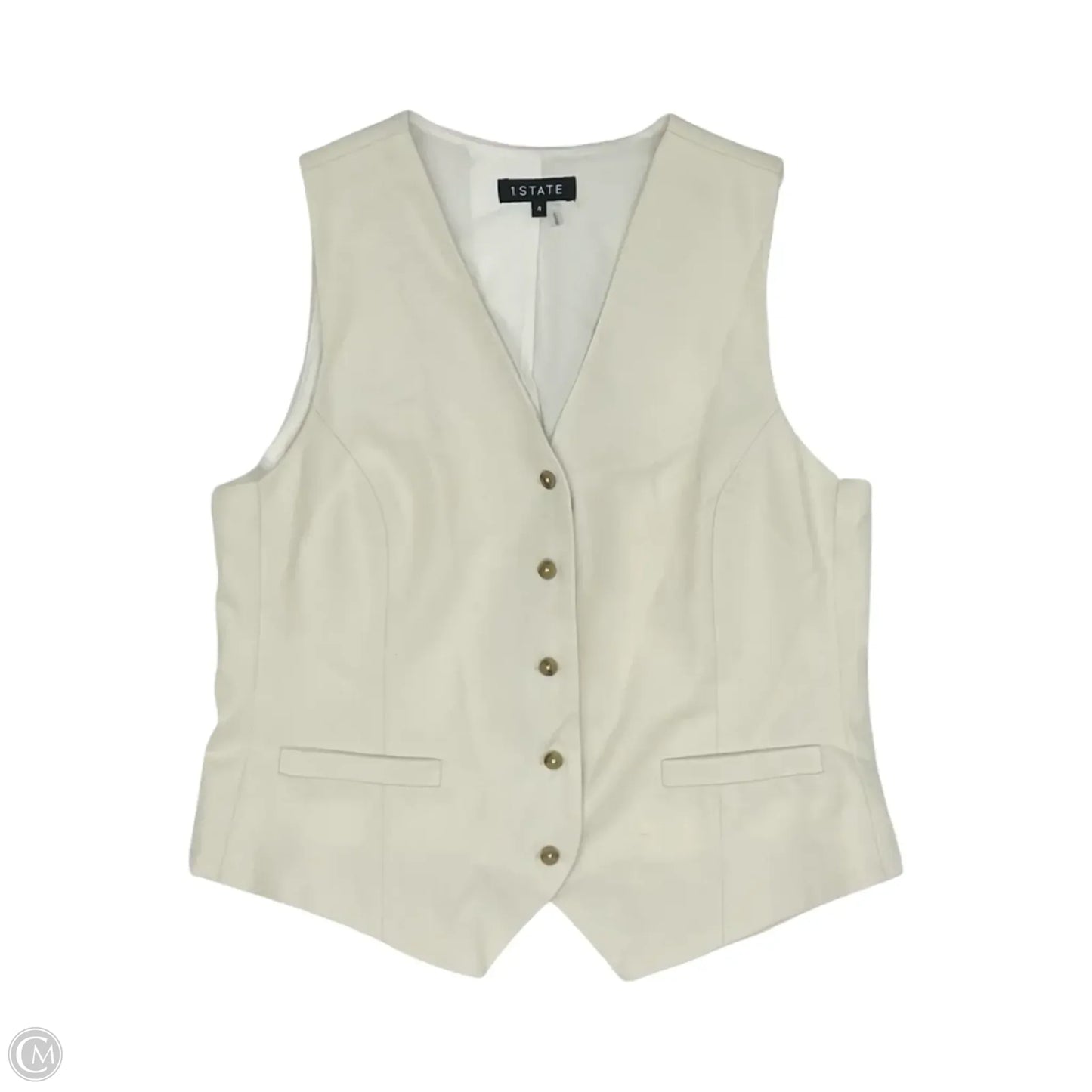Vest Other By 1.state In Cream, Size: S