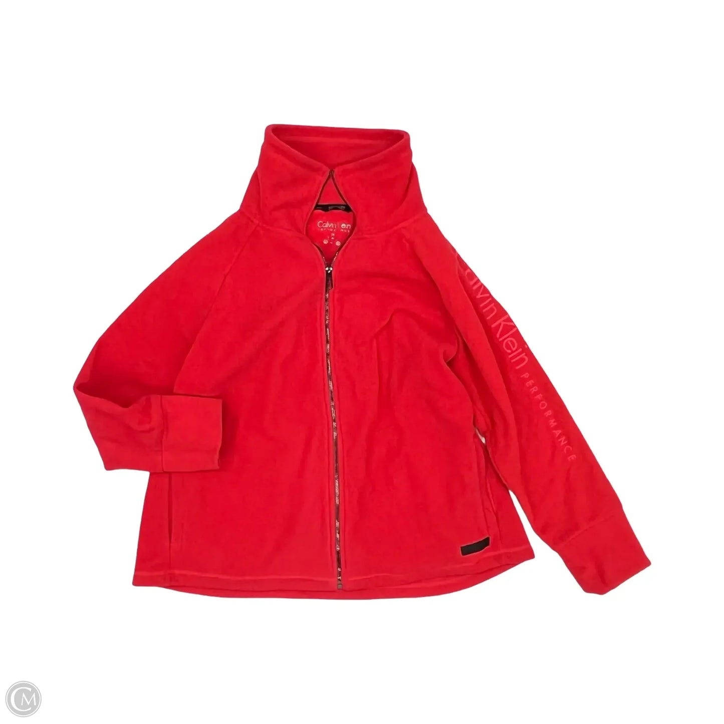 Jacket Fleece By Calvin Klein Performance In Pink, Size: 2x