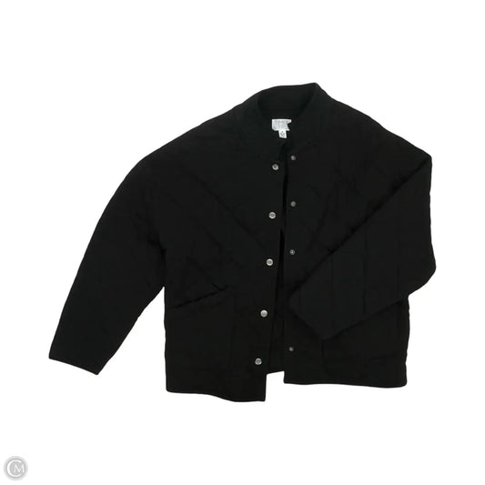 Jacket Puffer & Quilted By Time And Tru In Black, Size: M